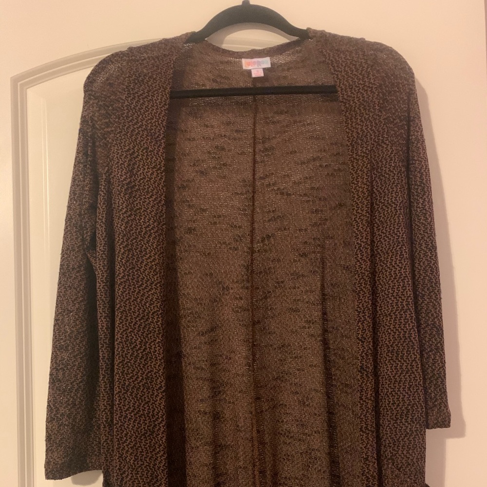 Long lightweight jacket. Beautiful brown/black